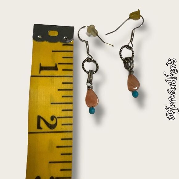 Bundle Sale 3 for $15 | Silver-tone and Plastic Dangle Earrings - Picture 6 of 7